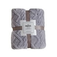 thumbnail image 2 of Xoxingysm Blanket Thickened Sofa Blanket Plush Soft Comfortable Bed Blanket Thick Wool Warm Blanket for Autumn and Winter Conditioning Blanket Coral Blanket, 2 of 4