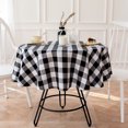 thumbnail image 6 of Christmas Tablecloth Classic Checkered Round Tablecloth Table Cover for Indoor and Outdoor, 6 of 6