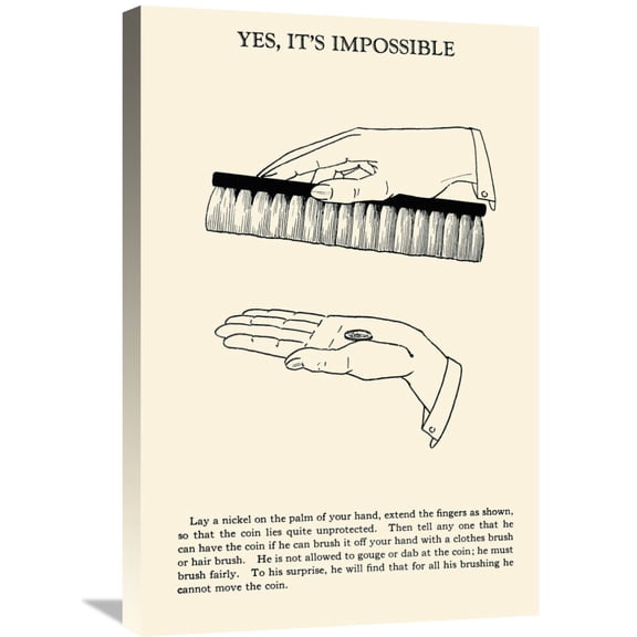 Global Gallery Retromagic,'Yes, It's Impossible' Stretched Canvas Artwork