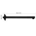 thumbnail image 4 of Inteprter Brazo de ducha de 45cm, brazo de ducha de lluvia cuadrado montado en la pared, tubo de extensión de latón negro, accesorios de tubería de Juegos de accesorios de baño Negro 35CM Inteprter HA002211-03, 4 of 6