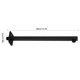 thumbnail image 4 of Brazo de ducha cuadrado de latón, montaje en pared, soporte de ducha de techo, tubo de extensión de baño, negro, 35 cm Inevent HA002211-03, 4 of 6