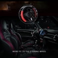 thumbnail image 3 of Baohd PU Leather Car Steering Wheel Glove Protector Cover Universal 15 UK Random Black Red 1Set, 3 of 6