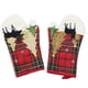 thumbnail image 5 of Yuarrent Manopla para horno, decoración navideña, guantes anticalor, accesorios navideños, decoraciones para festivales, exquisito diseño Kits de decoración para fiestas Derecha, 5 of 6