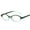 Green, variant on Women Small Oval Glasses Fashionable Flat Lens Eyewear for Daily Casual Wear Brown One Size