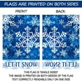 thumbnail image 4 of Drapeau de Jardin Flocons de Neige d'Hiver Let it Snow Drapeau de Cour Extérieur 12 Pouces x 18 Pouces, 4 of 6