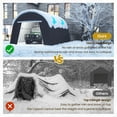 thumbnail image 2 of Heynemo 13' x 20' Heavy Duty Carport with Weatherproof PE Cover and Steel Frame, Portable Outdoor Car Canopy Party Tent with 2 Roll up Doors, 2 of 8
