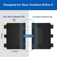 thumbnail image 2 of Battery Cover for Xbox One Controller, 4 Pack Back Cover Replacement Parts Compatible with Xbox One S, One X Wireless Controller *Black, 2 of 5