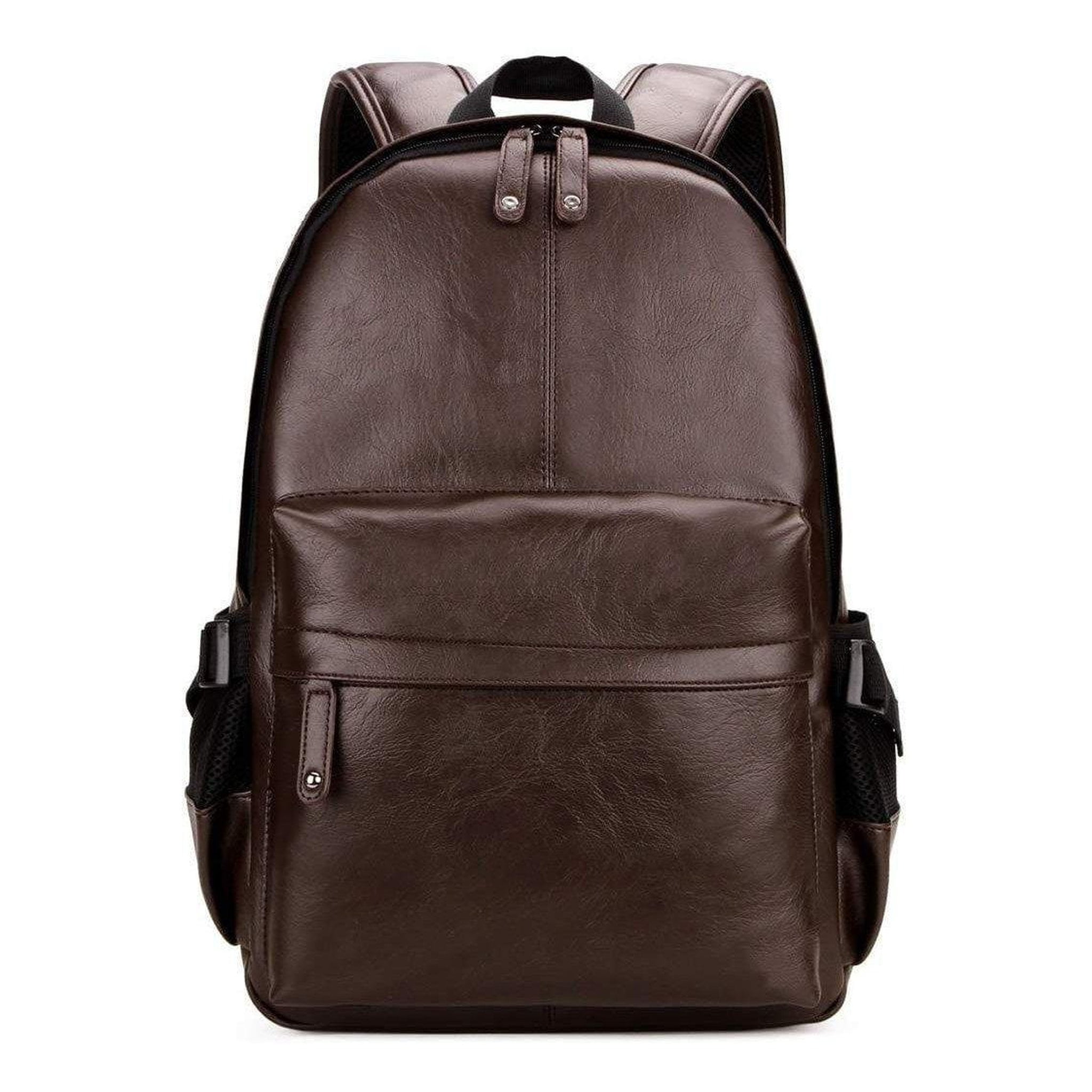 Backpack for Men Leather with Padded Shoulder Straps - Walmart.com