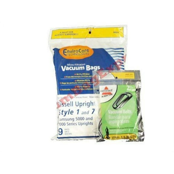 18 Compatible with Bissell DESIGNED TO FIT 1&7 MICRO VACUUM BAG   2BELT