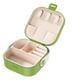 thumbnail image 2 of Caja portátil organizadora de estuches de joyería con bandeja de franela para pendientes Anillos Collares Almacenamiento Regalo de viaje, 2 of 2