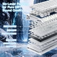 thumbnail image 6 of ATTACK SHARK R68 HE 8KHz RGB Gaming Corded Electric Computer Keyboard, Ice White, 6 of 9