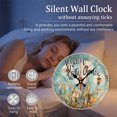 thumbnail image 4 of Welcome Beach Bicycle Floral Round Wall Clock Silent Shabby Chic Coastal Home Decor, 4 of 5