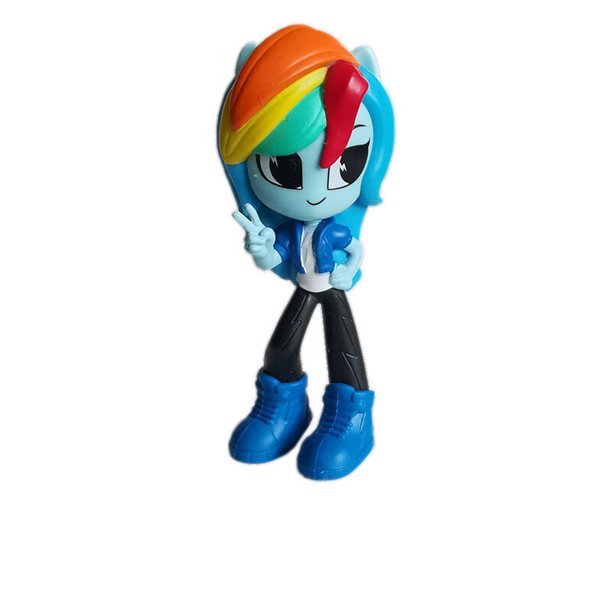 Hasbro My Little Pony Malaysian Girl Action Figures Model Genuine Anime Figures Two Dimensional Magic Decoration Doll Gifts ToyAbout 9 CM Gong Bohan LED