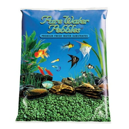 Saltwater Aquarium Gravel - Pure Water Pebbles Aquarium Gravel 2-Pound Emerald Green (Pack of 1)