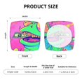 thumbnail image 2 of Balery Psychedelic Cartoon Frog Stretch Couch Cushion Covers, Individual Sofa Cushion Covers, Soft Chair Sofa Seat Cushion Slipcover with Elastic Bottom Milk Silk-16.9in, 2 of 8