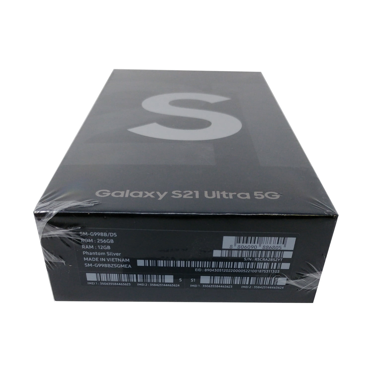  SAMSUNG Galaxy S21 Ultra 5G SM-G998B/DS 512GB 16GB RAM  International Version - Phantom Silver, SM-G998BZSHEUB