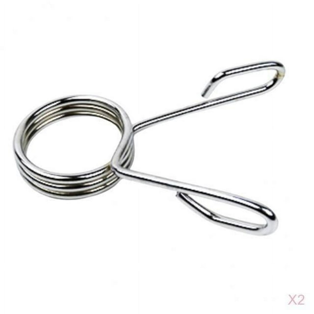 koolsoo 2x Premium Steel 2'' Barbell Spring Clamp 5cm Clips Lock Collar Weight Plate