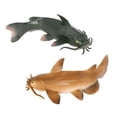 thumbnail image 3 of Modelo de animal marino de simulación sólida para niños, pez de agua dulce de plástico, bagre, barba, carpa plateada, juguete cognitivo de educación temprana, adornos, 3 of 4