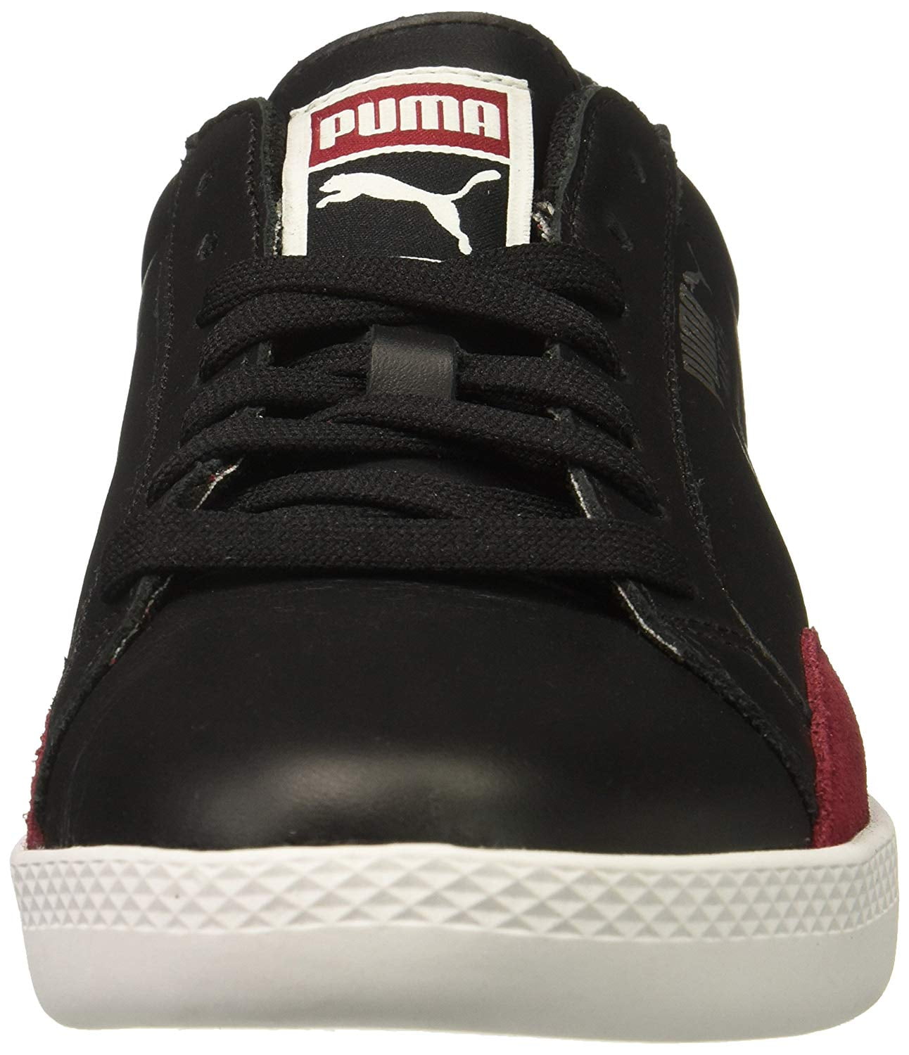 puma textured leather lace up running sports shoes