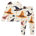 thumbnail image 4 of RMGVDSD Womens Pajama Sets Halloween Print Ladies Pajamas Long Sleeve Top and Long Pants Cozy Sleepwear 2 Piece Loungewear Nightwear Fall Outfits, 4 of 4