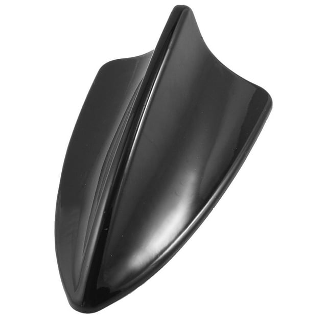 Unique Bargains Antenne en Forme d'Aile de Requin Montée sur Toit de Voiture Décor Noir
