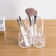 thumbnail image 5 of Organizador transparente para brochas de maquillaje, solución de almacenamiento de brochas de cosméticos multiusos acrílicas onduladas grandes de 3 compartimentos, 5 of 5