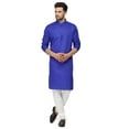 thumbnail image 3 of Mens Designer Pure Cotton Light Weight Handmade Indian Kurta Pyjama Ethnic Wear, 3 of 4