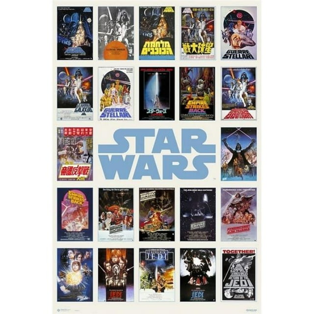 Star Wars Worldwide One Sheet Compilation Poster Print, 24 x 36