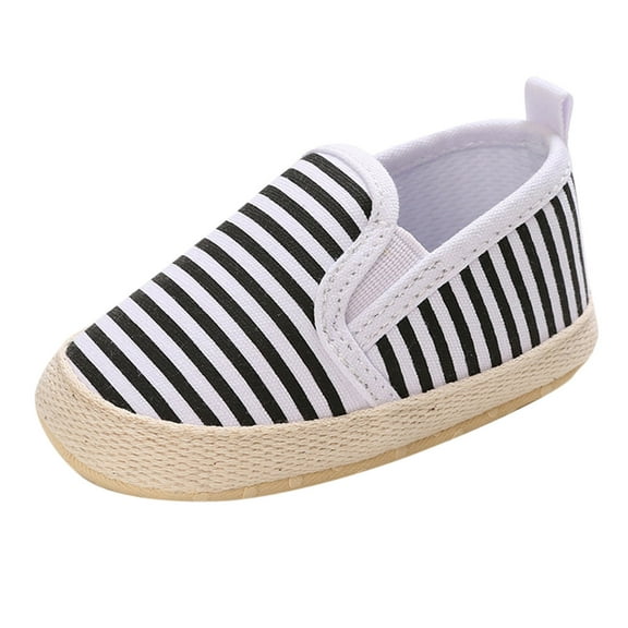 Otqutp Children Comfortable Sneakers Spring Summer Baby Toddler Shoes For Boys Girls Casual Shoes Lightweight Flat Sole Solid Color Stripes Slip On Shoes