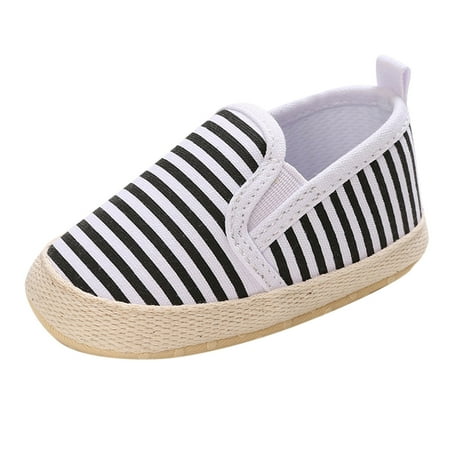 

JDEFEG All Shoes for Girls Spring and Autumn Children Baby Toddler Shoes for Boys and Girls Casual Shoes Lightweight Flat Sole Solid Color Stripes Comfortable Slip On Kids Shoes Size 5 Boys A 11