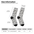 thumbnail image 2 of Honeii Silver Glitter Print Adult Socks,Crew Socks,Casual Calf Socks,Daily Wear Socks for Men & Women, Perfect for Sports, Casual and Everyday Use, 2 of 6