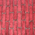 thumbnail image 5 of Peel and Stick Wallpaper Stone Brick Stick on Wallpaper 17.7 X 196.8 inches Cleanable Self-Adhesive Removable Home Decorate Wall Paper, Red, 5 of 7
