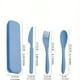thumbnail image 2 of QUTETN 10 Sets Of Wheat Straw Cutlery Set, 2 of 4