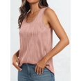 thumbnail image 6 of Women'S Dressy Business Casual Tank Tops Summer Sleeveless Trendy Blouses Flowy Work Shirts Pink L, 6 of 8