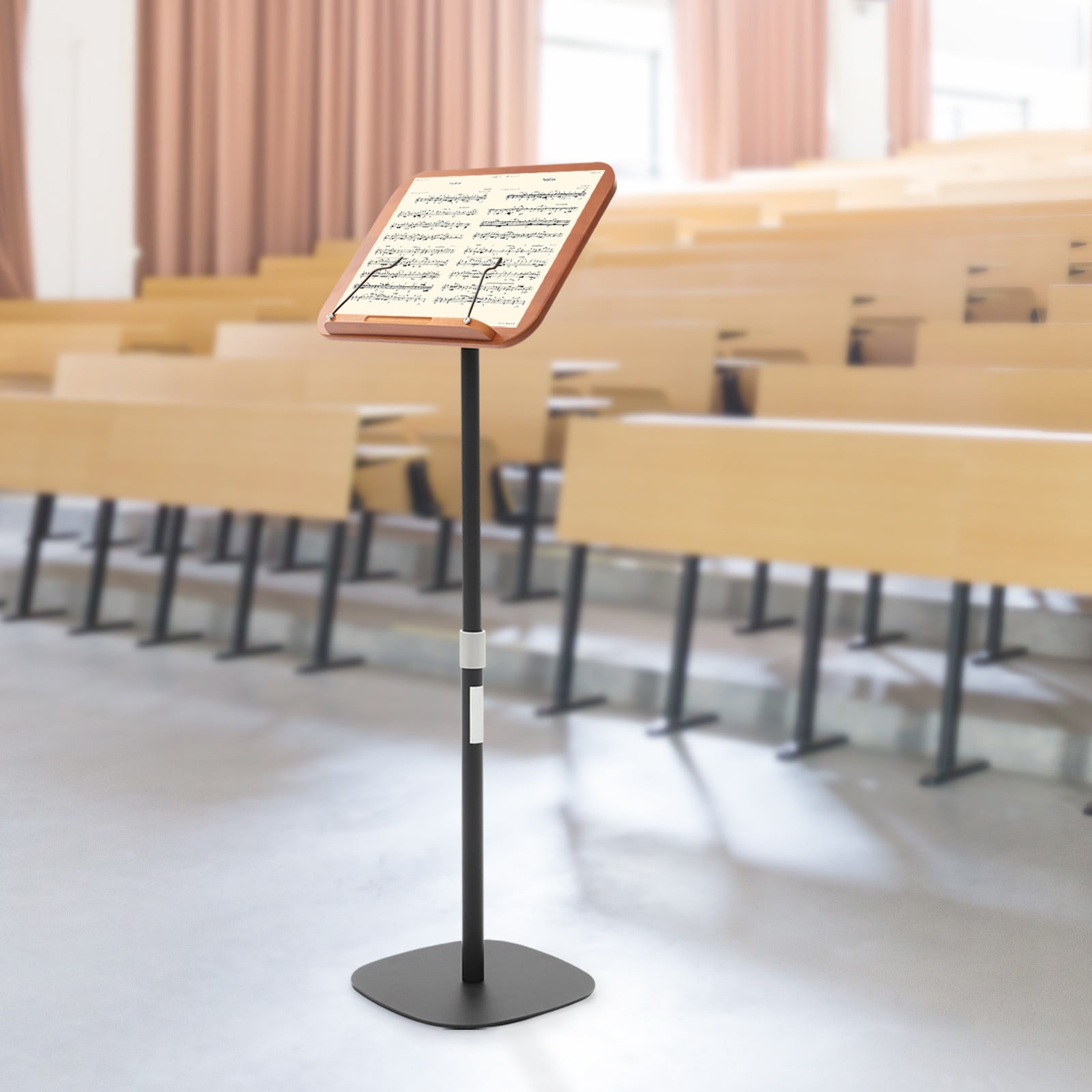 Wooden Music Stand Wood Book Stand, Multifunction Book Stand 15.8-39.4in