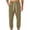 Khaki, variant on Frnrwgo Mens Cotton Jogger Sweatpants Loose Fit Drawstring Elastic Waist Cuffed Leg All Season Casual Streetwear Pants