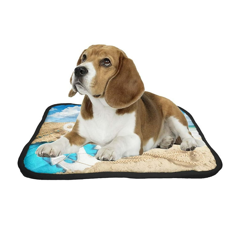 ECZJNT Beach Bag In The Sand With Towe Pet Dog Cat Bed Pee Pads