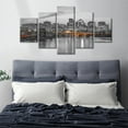 thumbnail image 2 of TISHIRON 5PCS Framed Canvas Wall Art Set,60"x32" Arlington Virginia Panoramic Cityscape Canvas Art Decor, 2 of 7