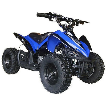MotoTec 24V Mini Quad V2 Battery-Powered Ride-On, Blue