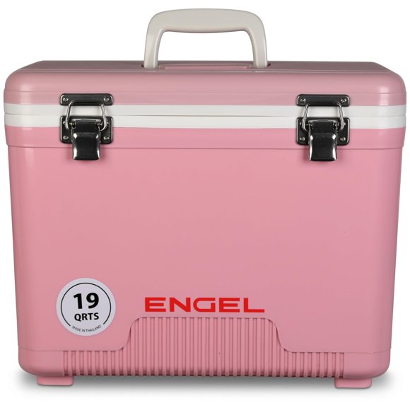 Cooler ENGEL UC19 18L, a prueba de fugas, carcasa dura rosa