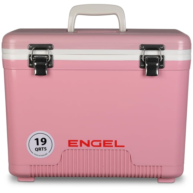Cooler ENGEL UC19 18L, a prueba de fugas, carcasa dura rosa