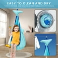 thumbnail image 5 of Kid Pod Swing Seat Comfortable Sensory Swing Kids Sensory Hammock with PVC Inflatable Cushion Holds up to 80kg for Children Adults Indoor Outdoor, 5 of 11
