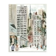 thumbnail image 1 of Stupell Industries People Walking City Streets Tall Metropolis Buildings , 13 x 19, Design by Melissa Wang, 1 of 6