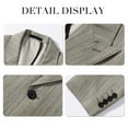 thumbnail image 4 of Cloudstyle Big&Tall Men's Striped Peak Lapel Slim Fit Single Breasted Two-Button Business Casual Blazer - Half-Lined Double Vented Wrinkle Resistant,XS-3XL, 4 of 10