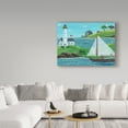 thumbnail image 3 of Trademark Fine Art 'Sailing By Lighthouse' Canvas Art by Cheryl Bartley, 3 of 3