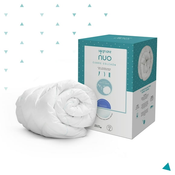 Cubre Colchón Sognare Nuo Tamaño Individual de Microfibras de Gel Termorregulable Hipoalergénico Lavable Softy Touch