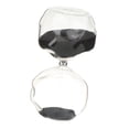thumbnail image 2 of Reloj de arena de cristal, suministros de arte, diseño retro creativo, artesanías de moda, adorno Negro, 2 of 9
