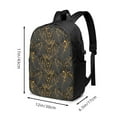 thumbnail image 4 of YFYANG 17" Laptop Backpack, Black Leaf Texture Fashion Travel Work Backpack with USB and Headphone Cable Interface for Men and Women, 4 of 8