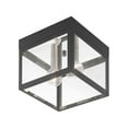 thumbnail image 4 of Livex Lighting - Nyack - 2 Light Outdoor Flush Mount in Mid Century Modern Style, 4 of 9