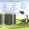 thumbnail image 4 of Outsunny 11 x 11ft Pop Up Screen Tent, UPF50+ Camping Gazebo with Carry Bag for Outdoor Activities, Beige, 4 of 10